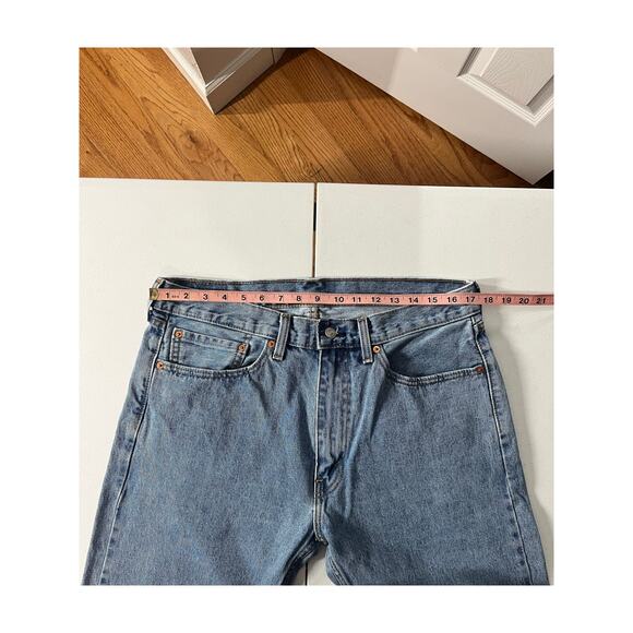Levi’s 505 Regular Fit Men's Jeans Light Wash Denim Jeans 36x30 100% Cotton $70 - Picture 7 of 9